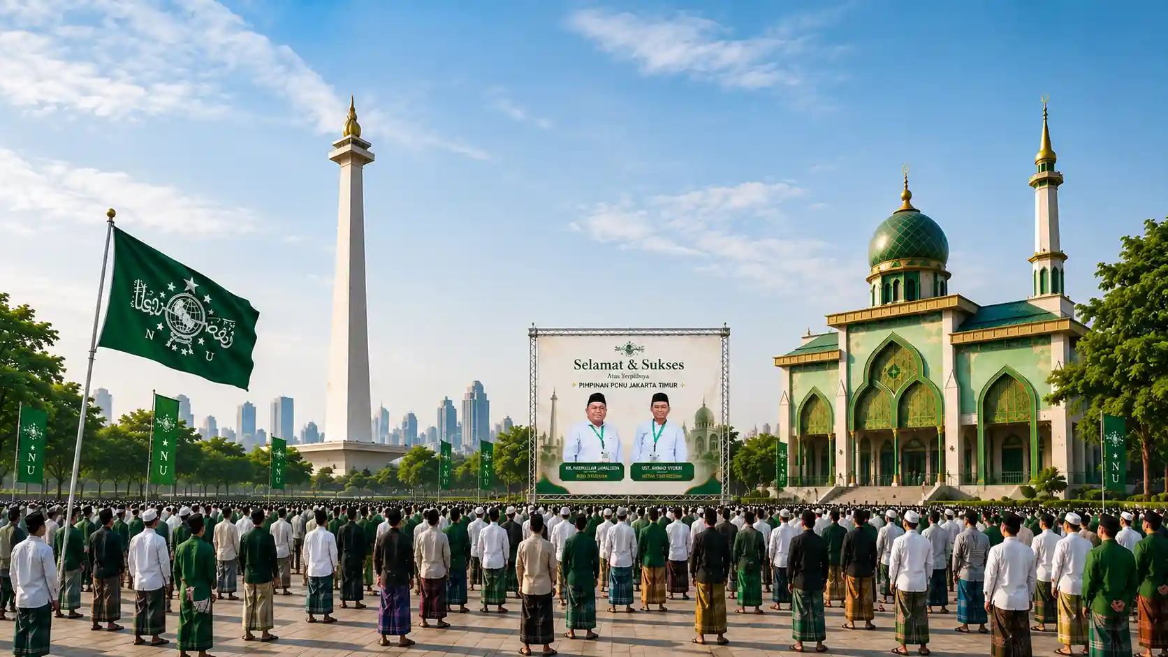 Kebersamaan pengurus dan warga PCNU Pengurus Cabang Kabupaten Sijunjung